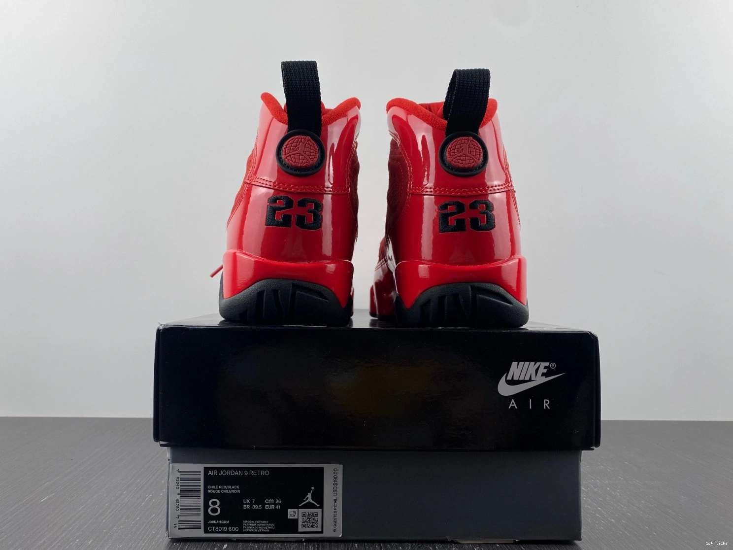 'Chile CT8019-600  Jordan 9 Red' Air 0119